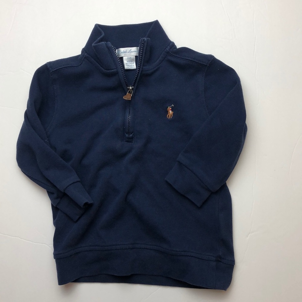 Ralph Lauren Navy quarter zip